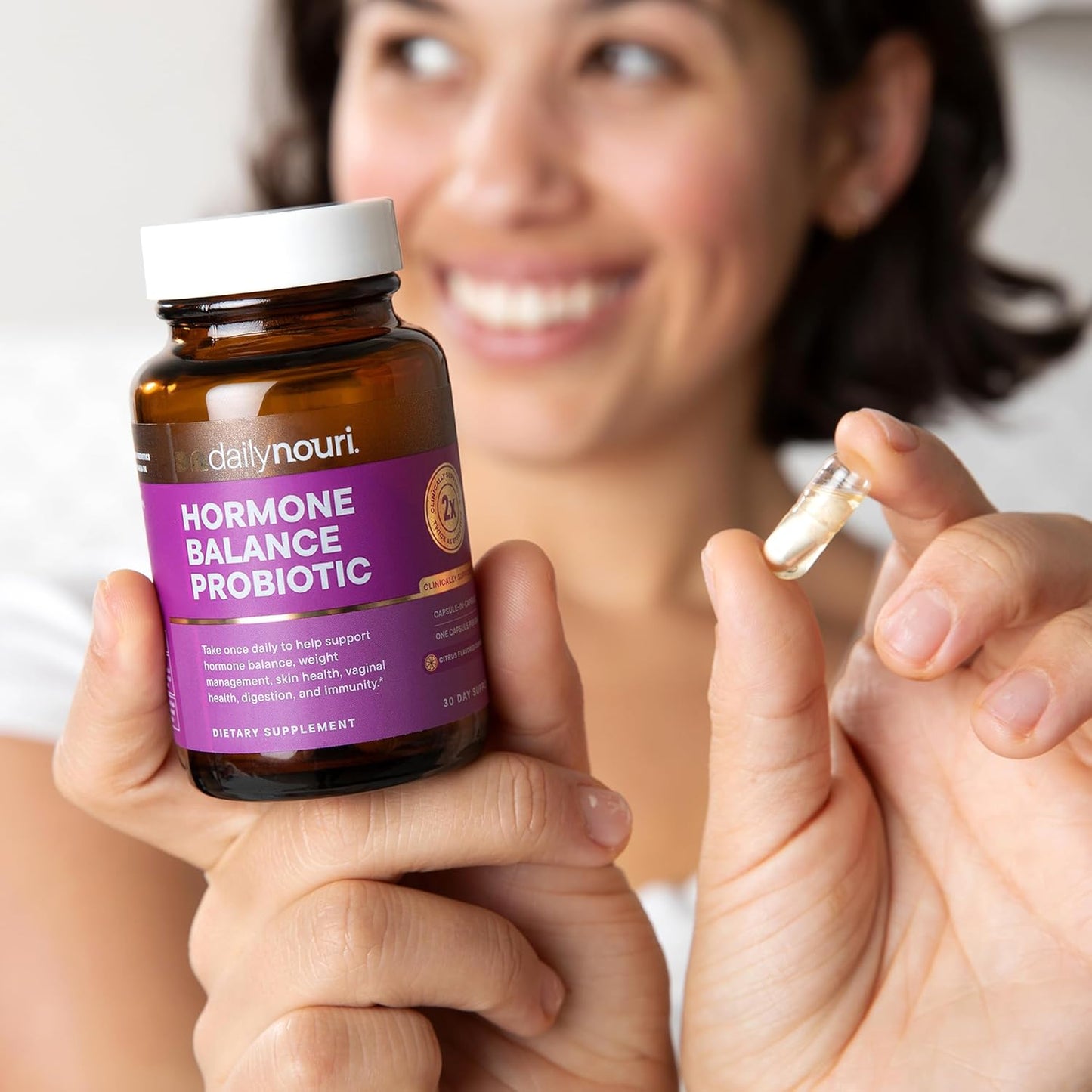 Hormone Balance Probiotic for Women with Vegan Omega Oil