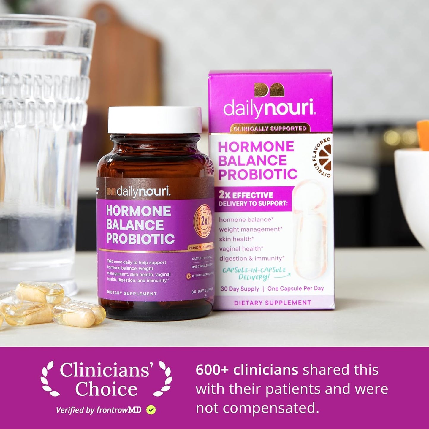 Hormone Balance Probiotic for Women with Vegan Omega Oil