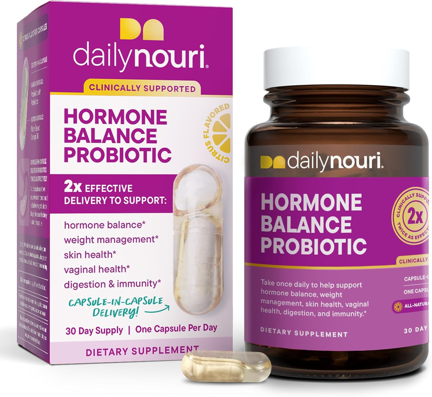 Hormone Balance Probiotic for Women with Vegan Omega Oil