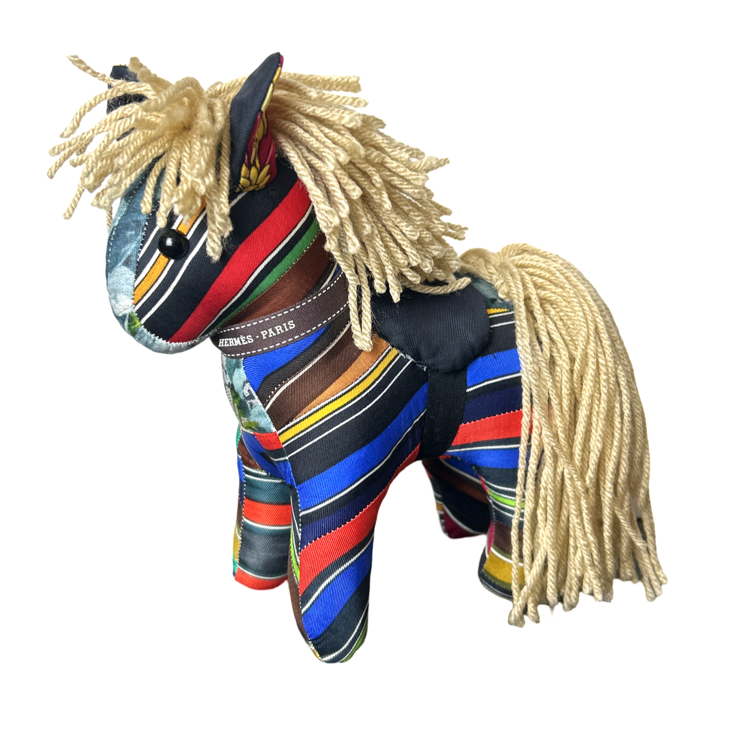 Couvertures et Tenues du Jour Vintage Silk Scarf Patchwork Pony