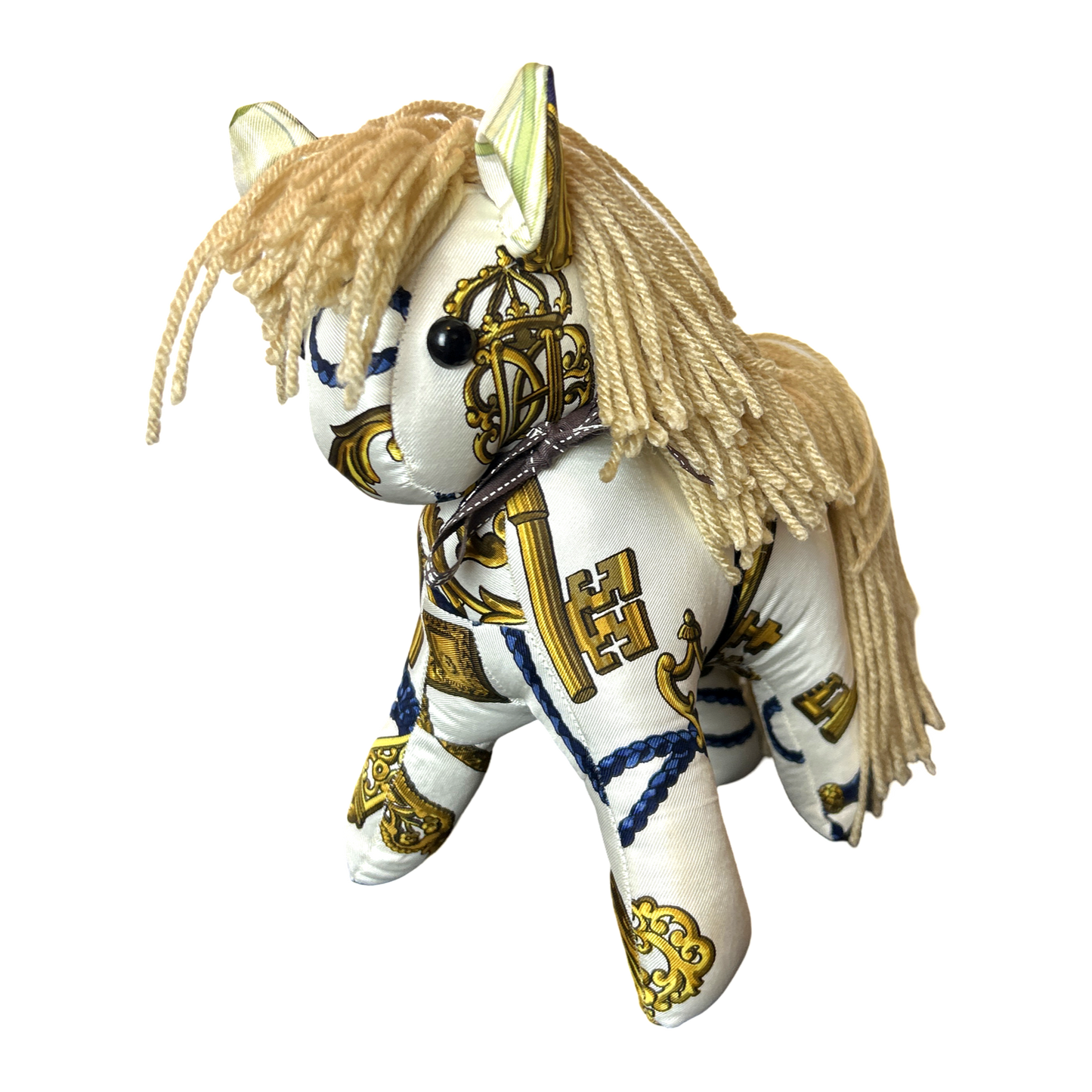 Cles Vintage Silk Scarf Patchwork Pony