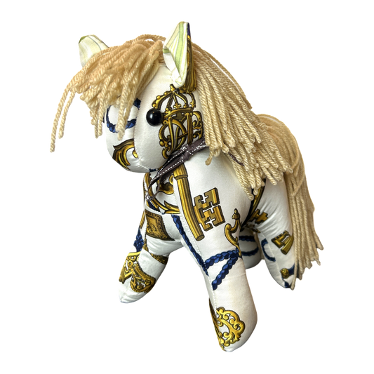 Cles Vintage Silk Scarf Patchwork Pony