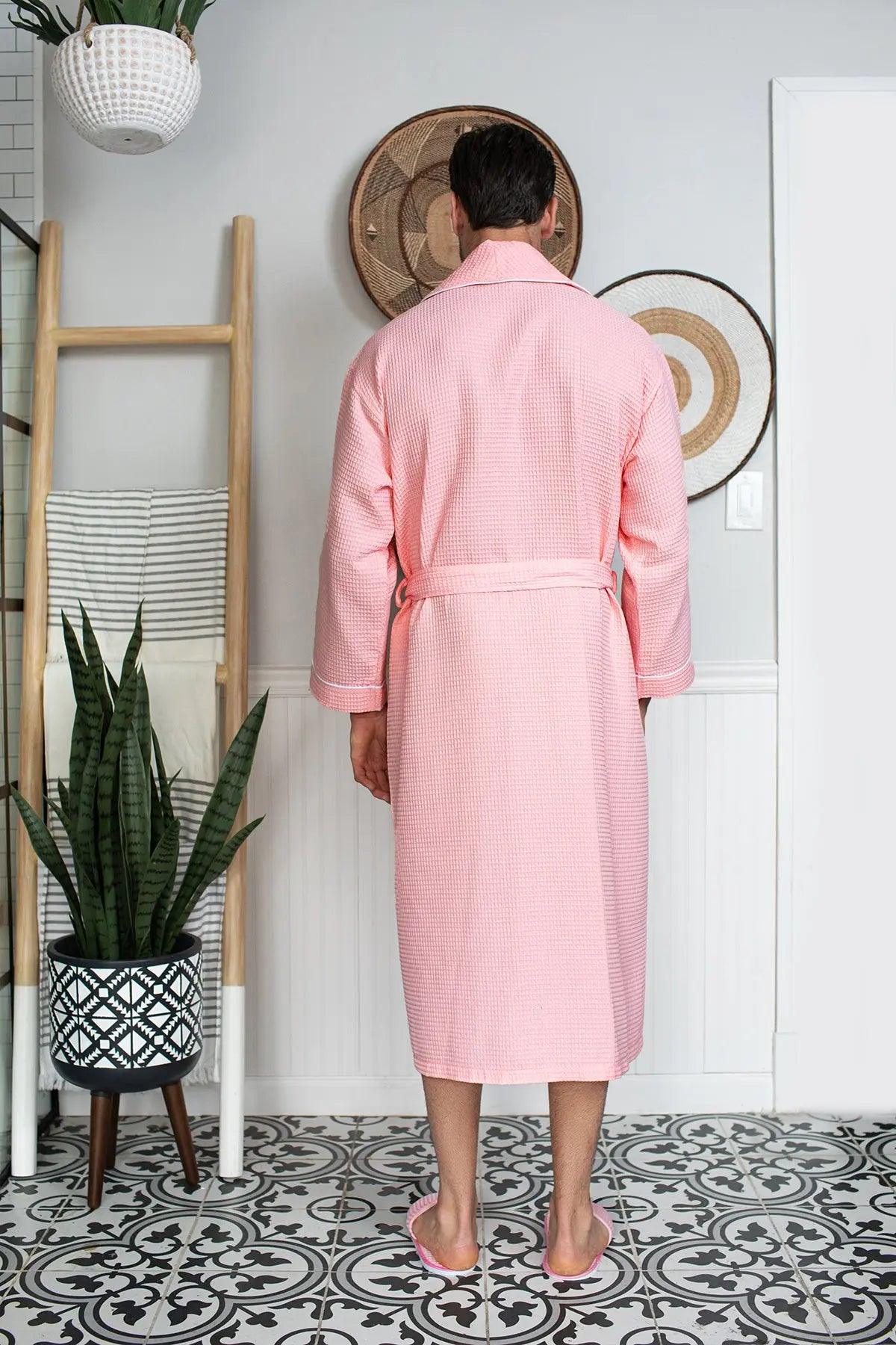 Premium Waffle Piping Robe for Men - Concordia Style Boutique