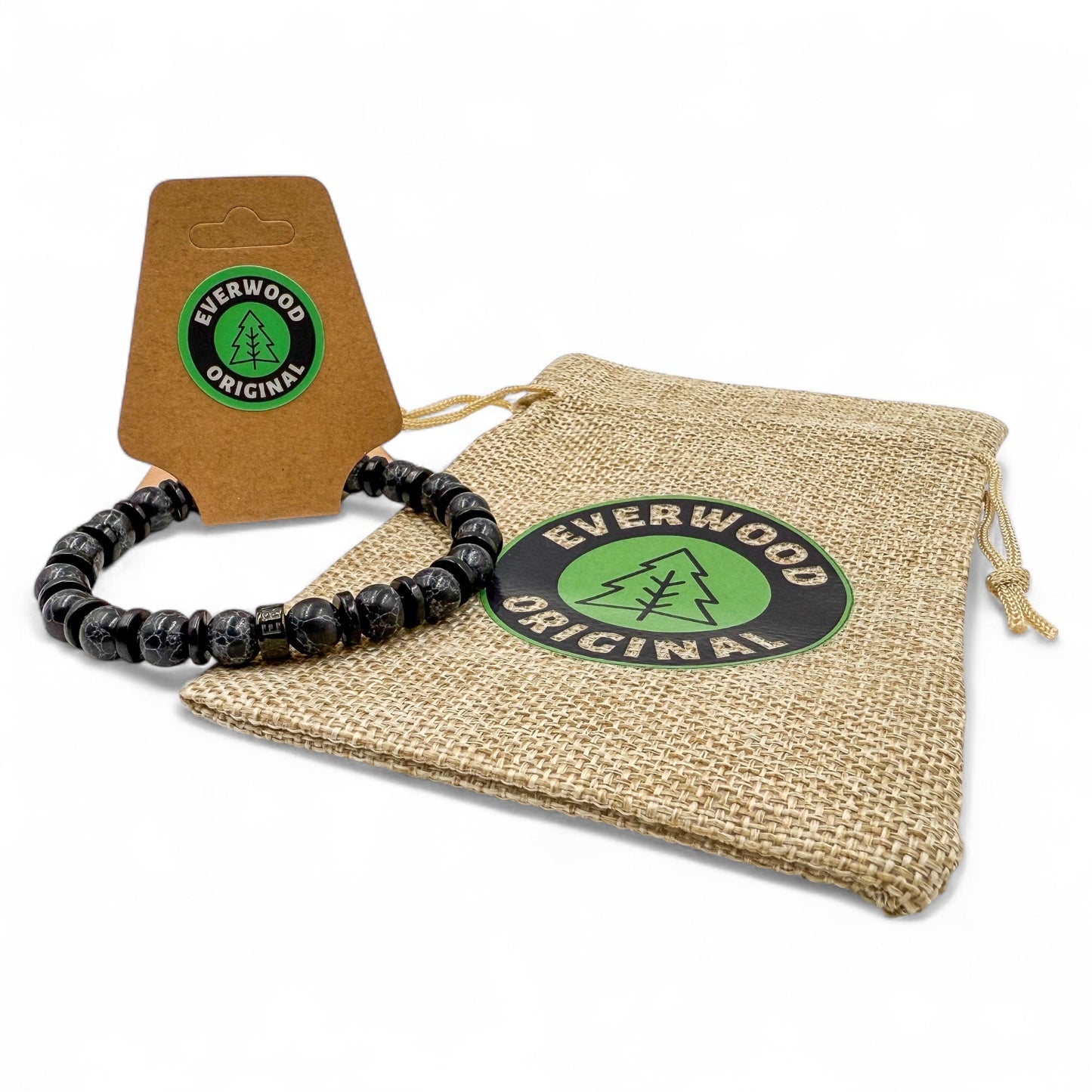 Pulse - Obsidian Drift - Handmade Mala Beaded Bracelet