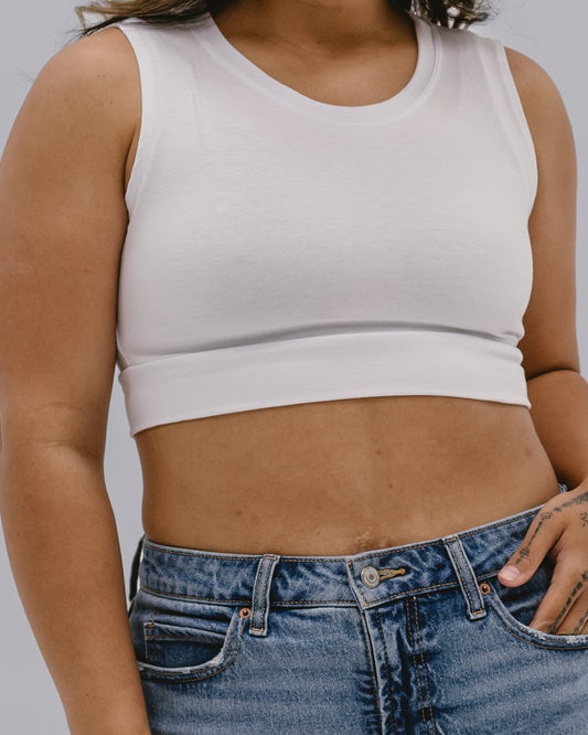 Crew Neck Tank Halftee - Concordia Style Boutique