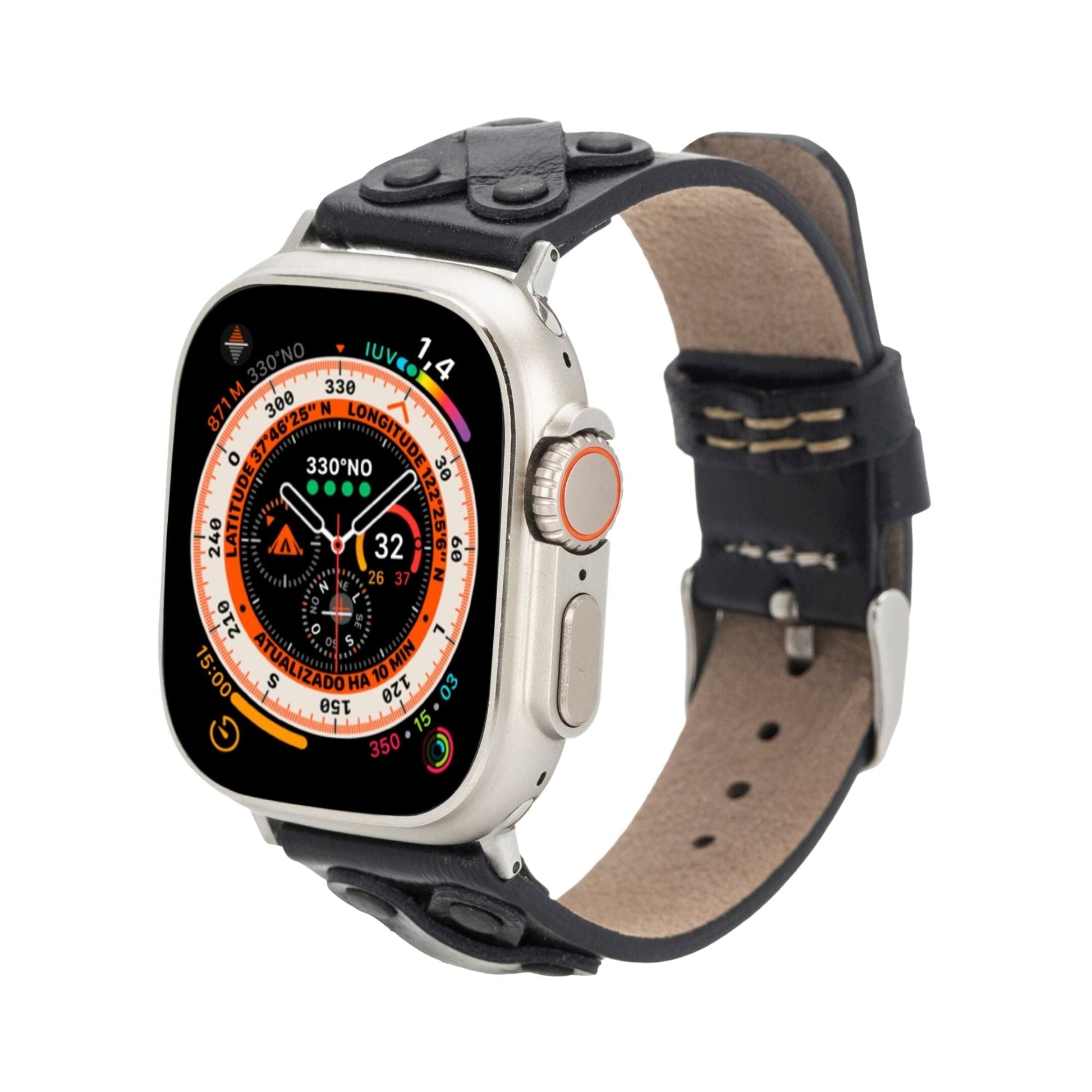 Hulett Leather Bands for Apple Watch 9, Ultra 2 & SE - Concordia Style Boutique