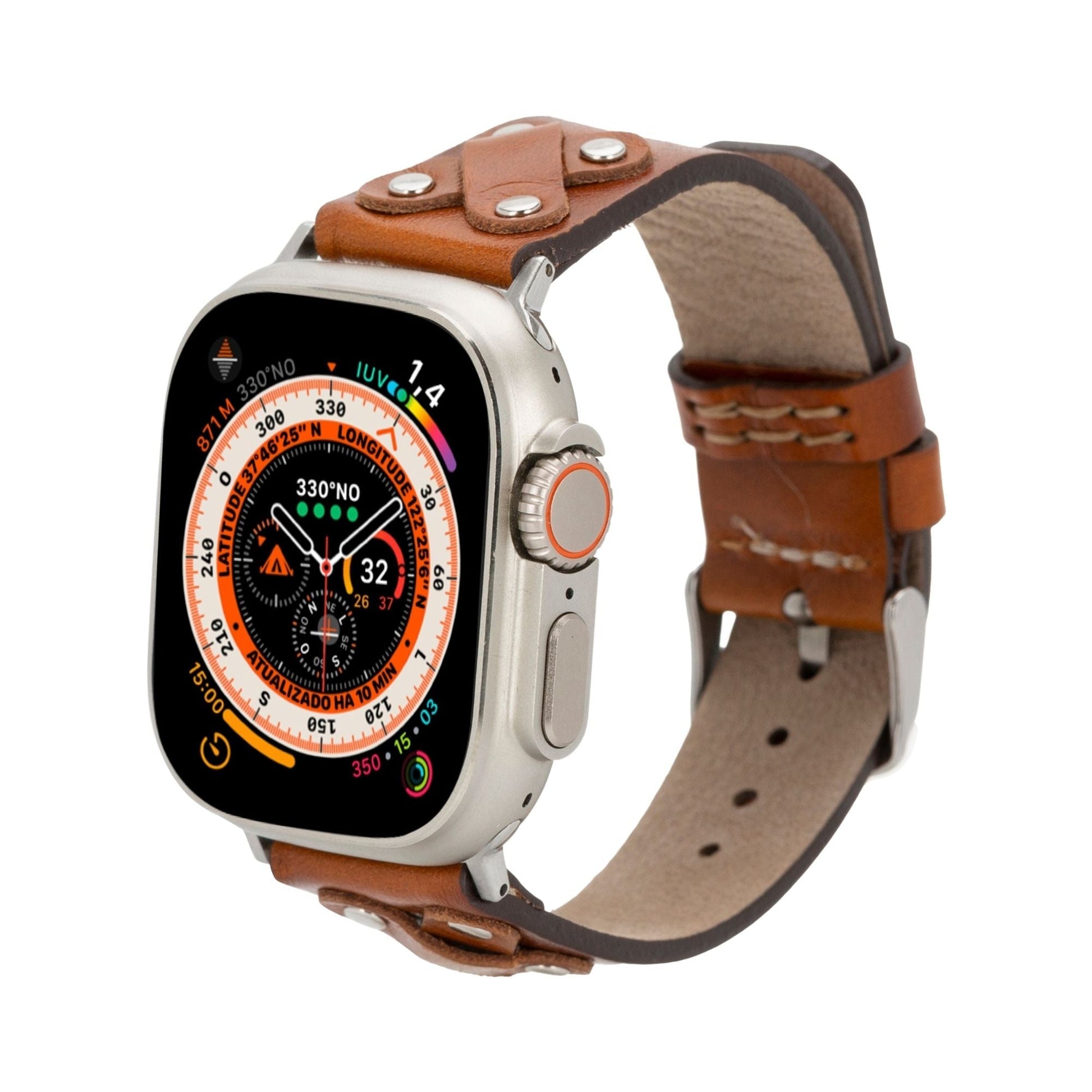 Hulett Leather Bands for Apple Watch 9, Ultra 2 & SE - Concordia Style Boutique