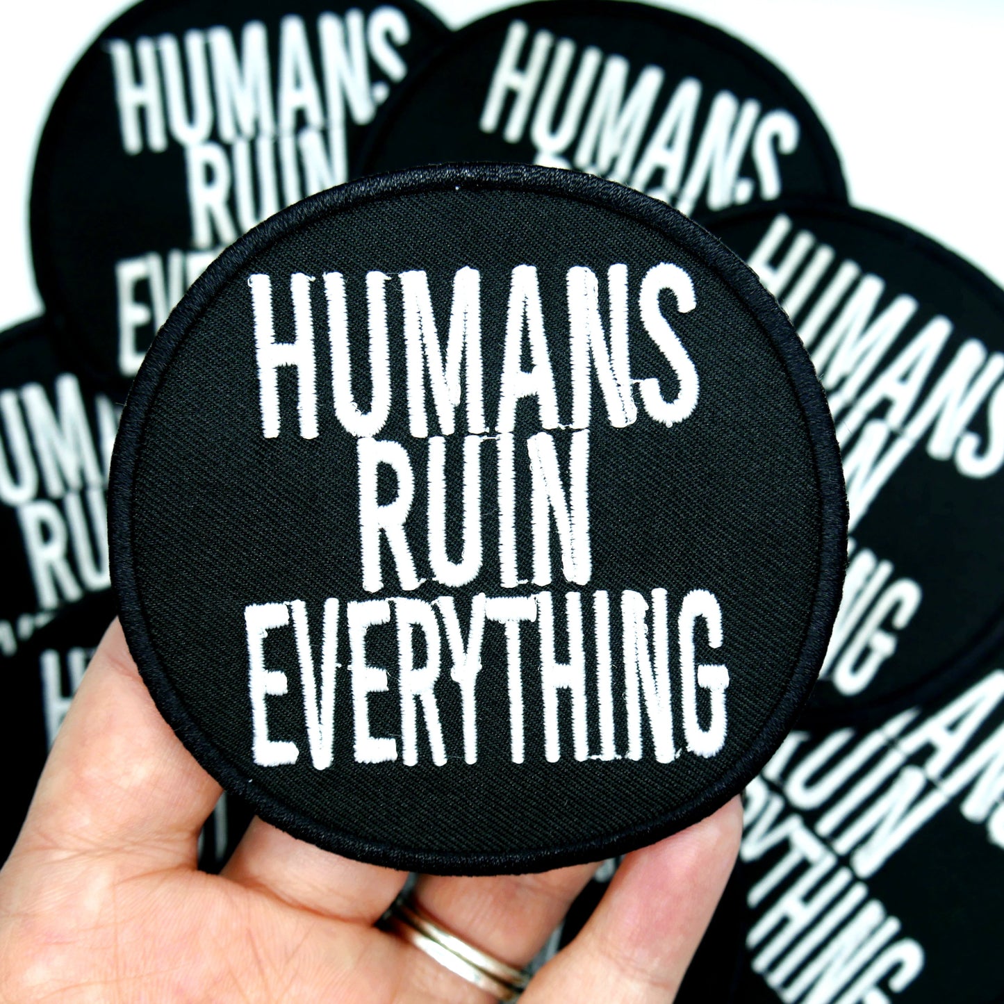 Humans Ruin Everything Patch - Concordia Style Boutique