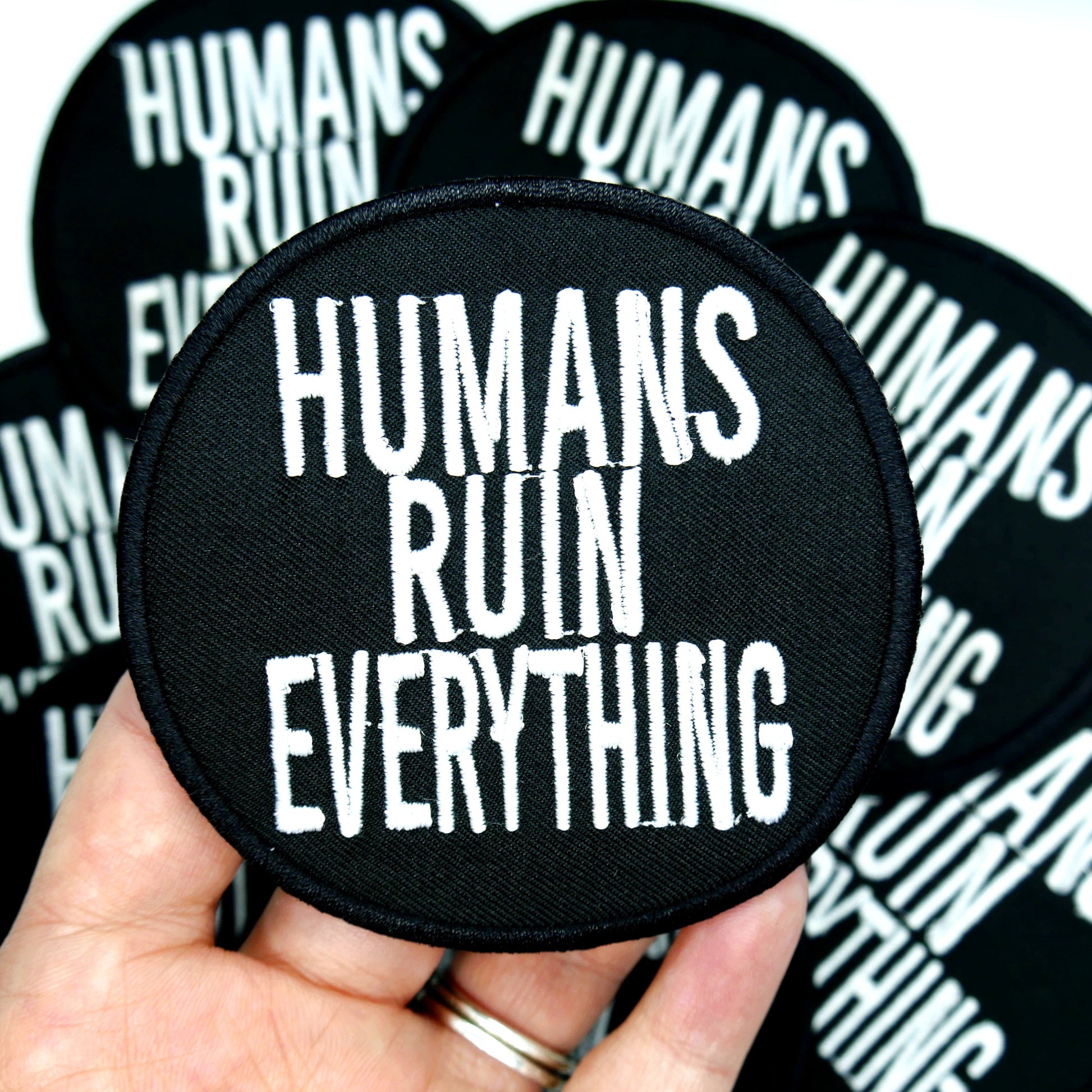 Humans Ruin Everything Patch - Concordia Style Boutique
