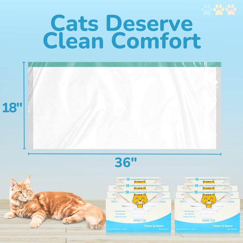 Jumbo Cat Litter Box Liners 60