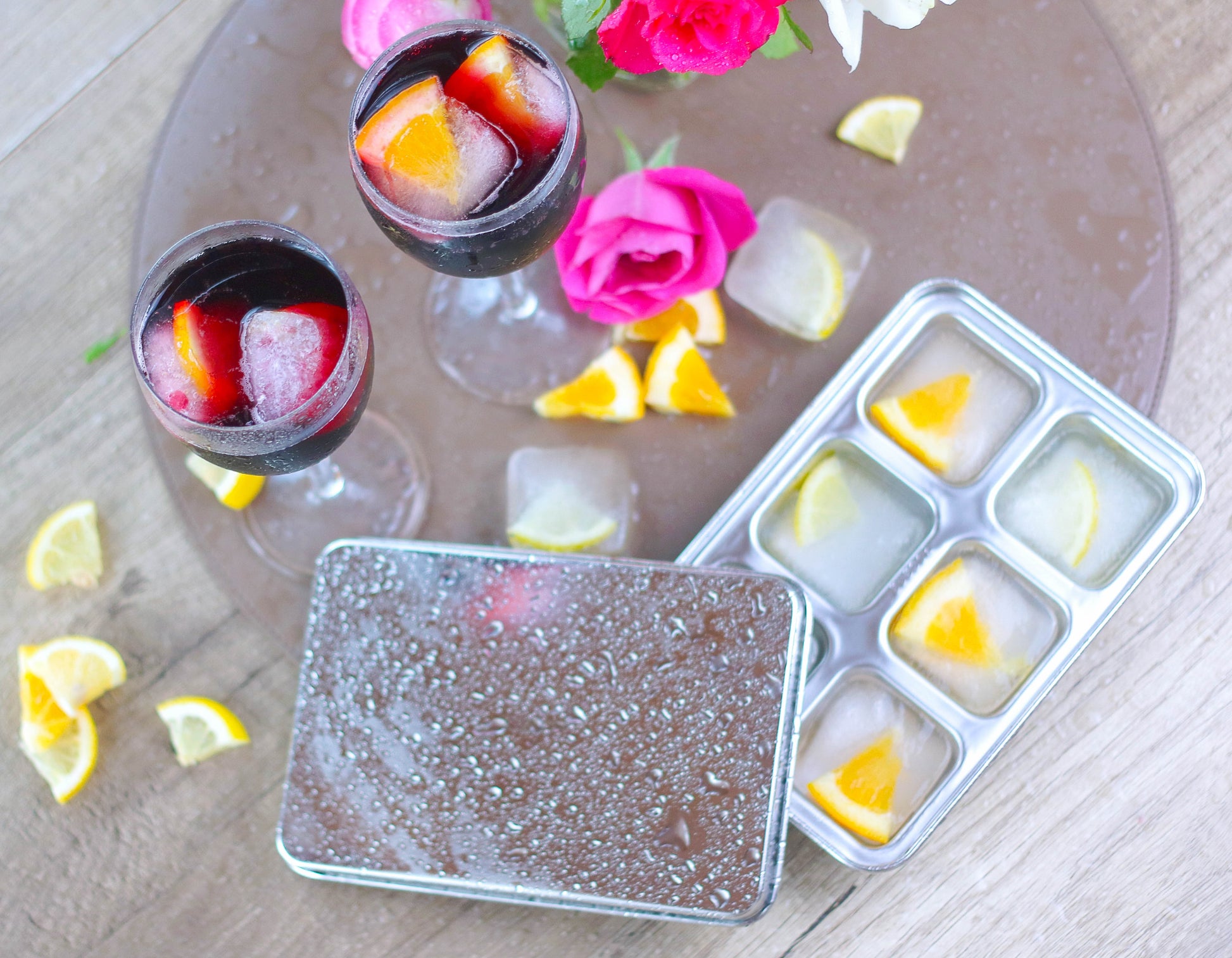 STAINLESS STEEL ICE CUBE TRAYS, 12 Large Cubes, 2 PACK - Concordia Style Boutique