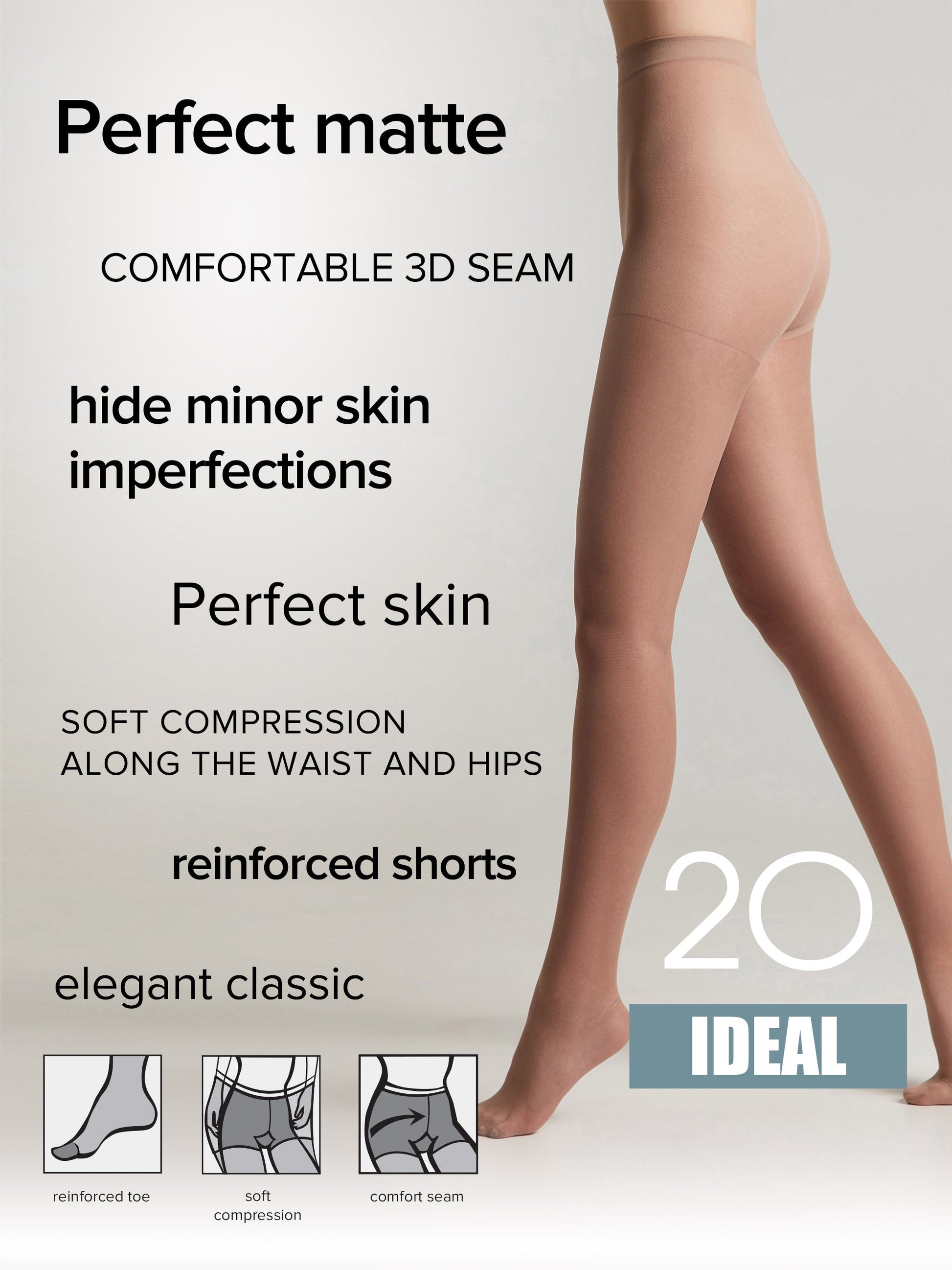 Tights Conte Ideal 20 Den - Ultimate Matt - Concordia Style Boutique
