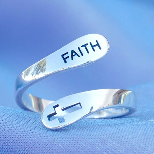 FAITH ADJUSTABLE RING (ADJUSTABLE) - Concordia Style Boutique
