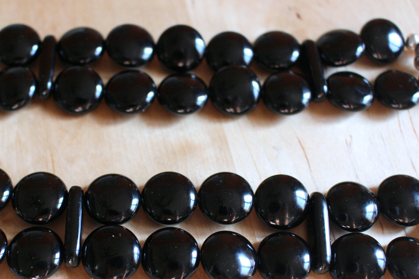 Watch Band for Apple Watch, Black Onyx Circles Bracelet