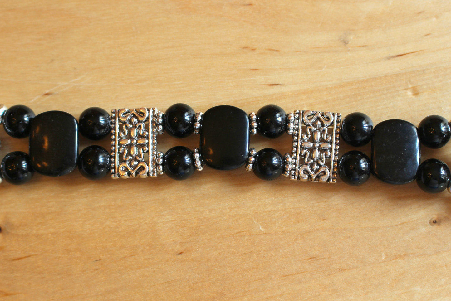 Black Onyx and Obsidian Watch band for Apple Watch