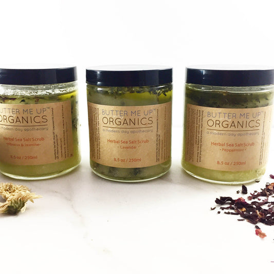 Organic Sea Salt Herbal Scrub Spa Pamper Treat - Concordia Style Boutique