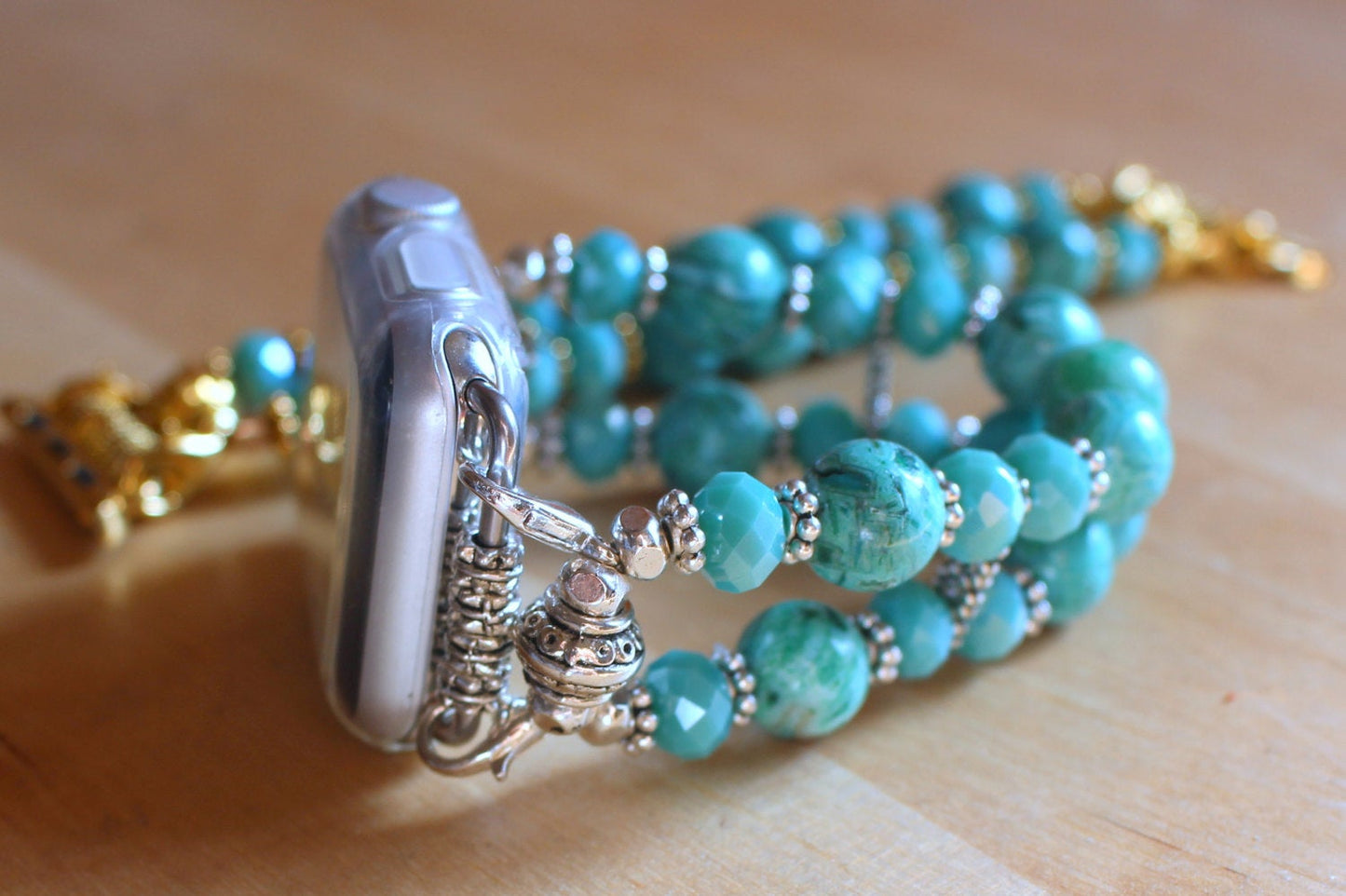 Watch Band for Apple Watch, Turquoise Crazy Lace Band