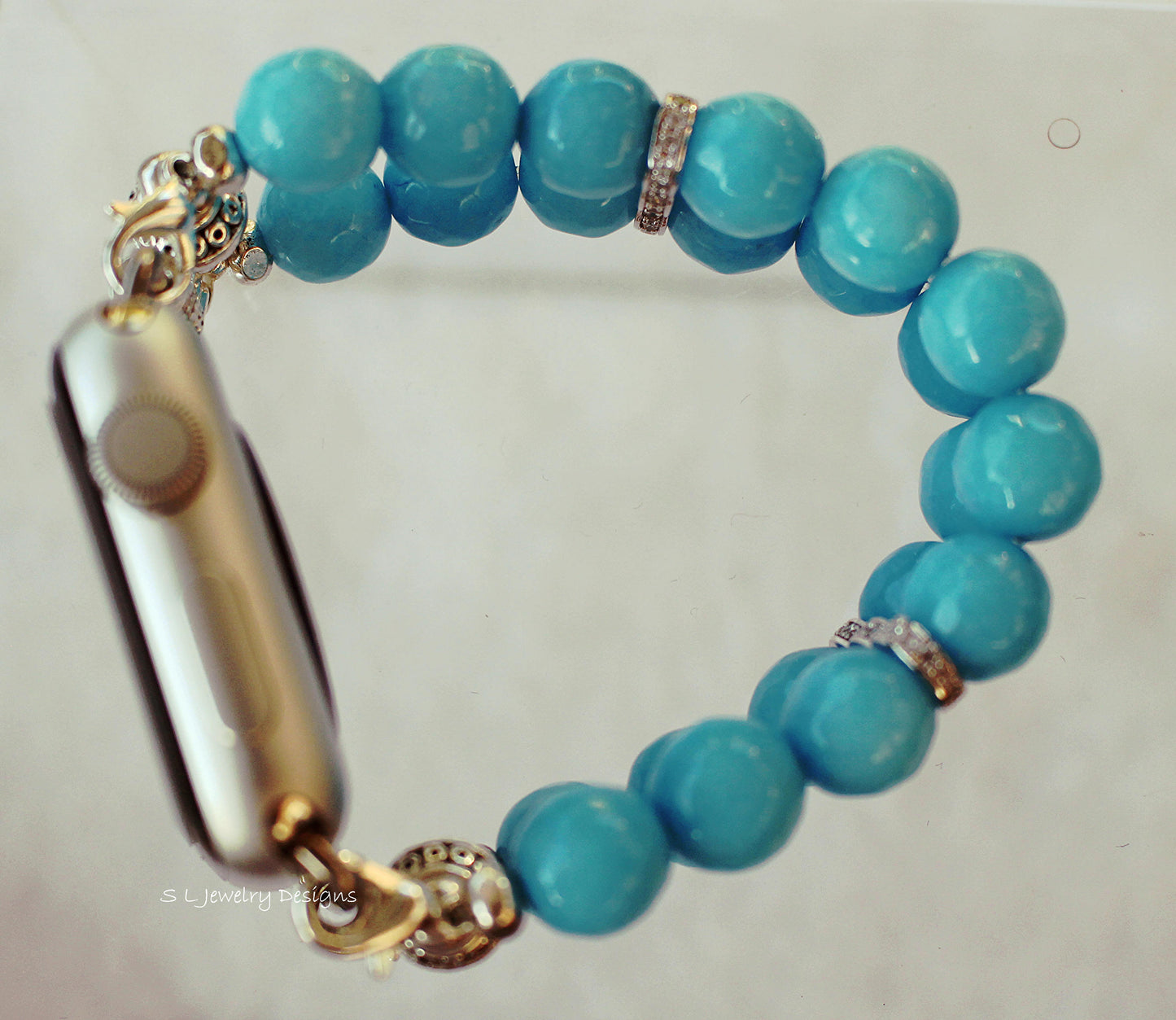 Watch Band Aquamarine Jade