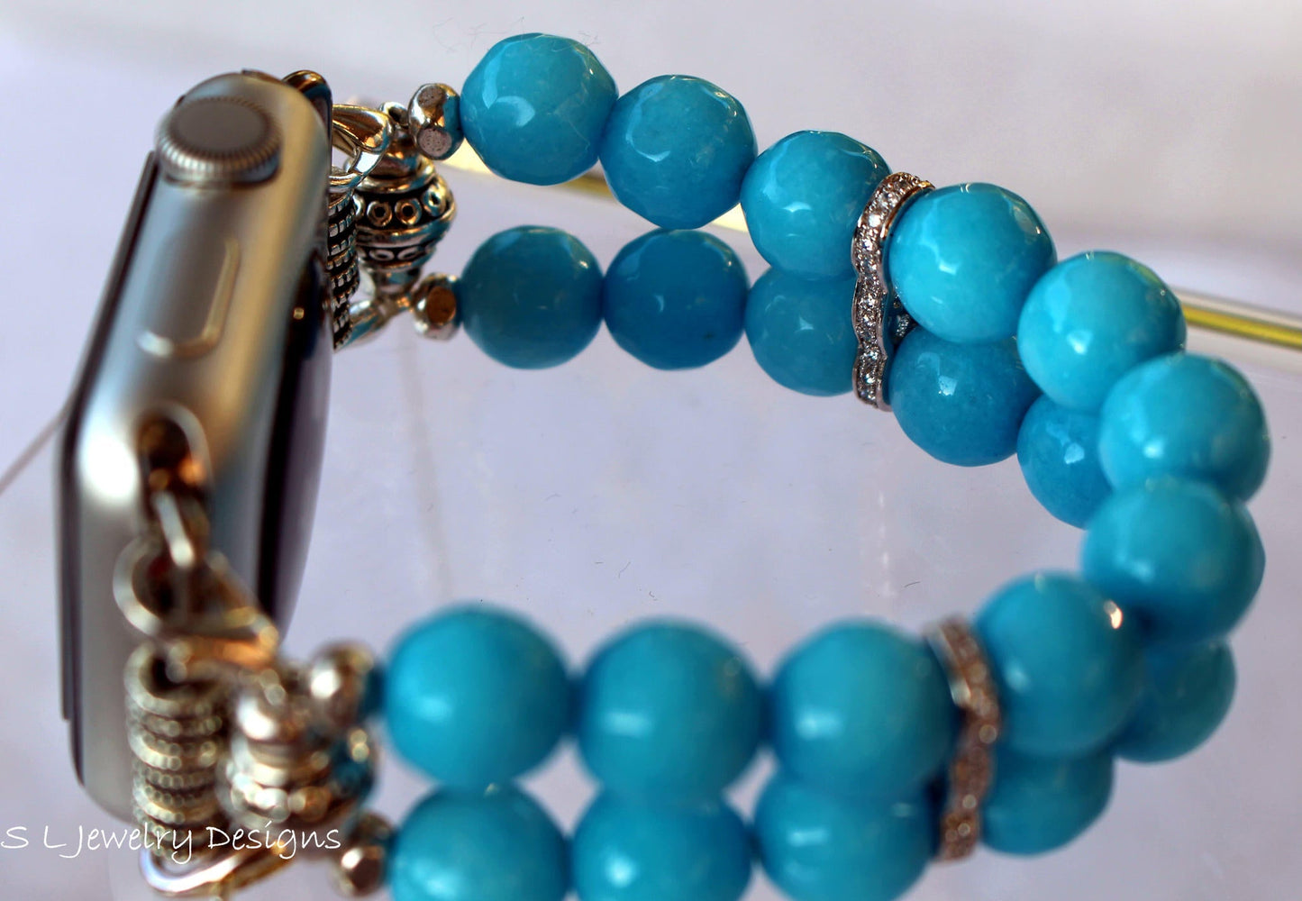 Watch Band Aquamarine Jade