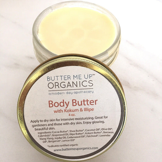 Organic Body Butter / Gardener's Hands / Gardner's Therapy / Elbow Lotion / Heel Lotion / Dry Skin / Dry Hands / Foot Lotion / Hydrating - Concordia Style Boutique
