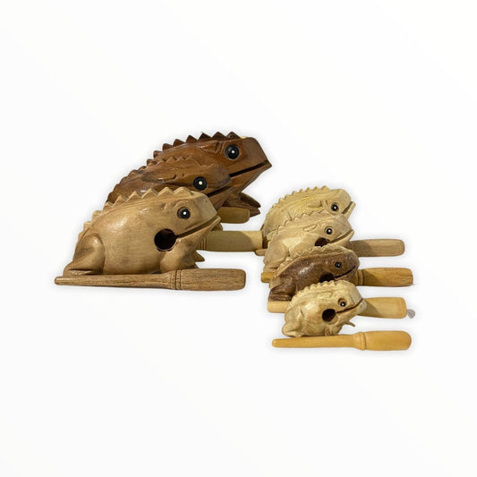 Natural wooden frog - Concordia Style Boutique