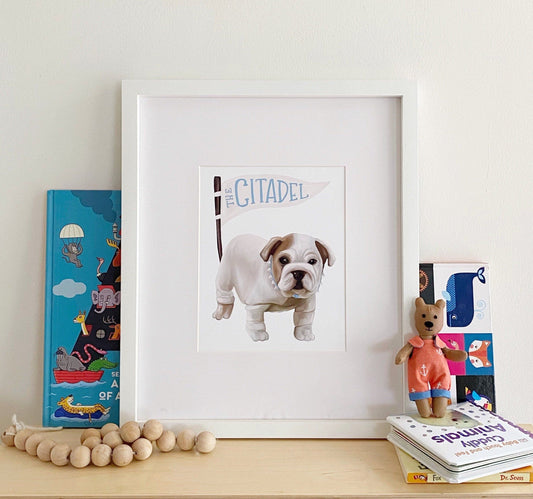 Citadel Bulldogs Nursery or Playroom Art