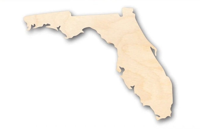 Resin on Wood Seascape US State Christmas Ornament