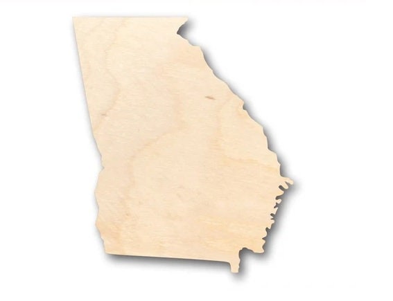 Resin on Wood Seascape US State Christmas Ornament