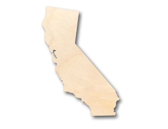 Resin on Wood Seascape US State Christmas Ornament