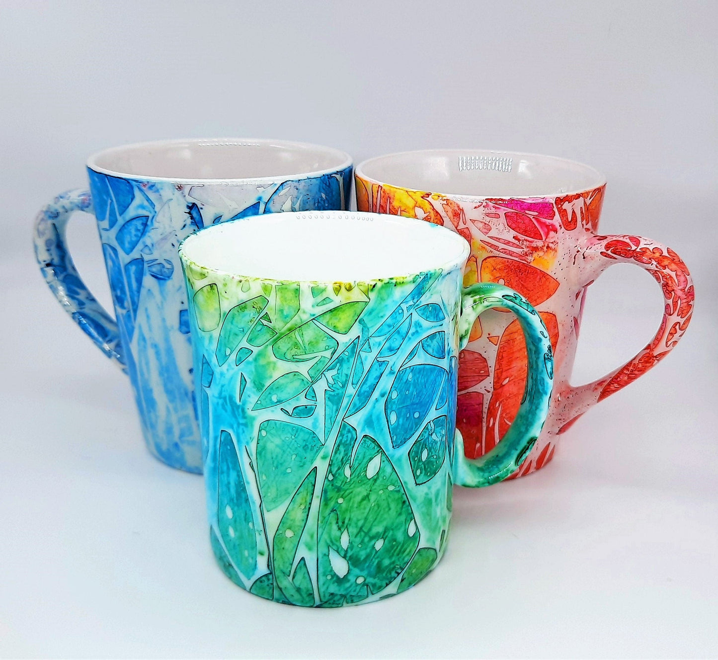 Blue Abstract Alcohol Ink Coffee Mug