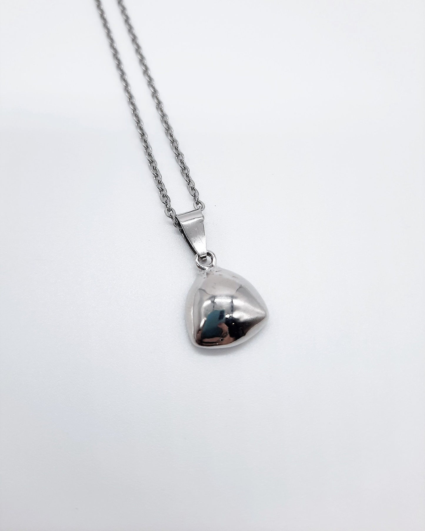 Rainbow Aurora Borealis Triangle  Necklace