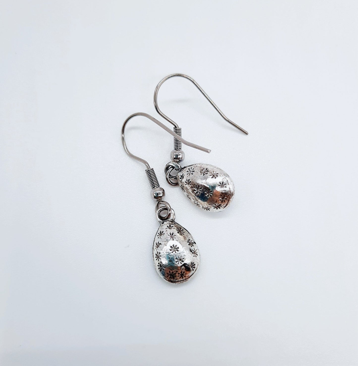 Gemstone Teardrop Dangle Earrings