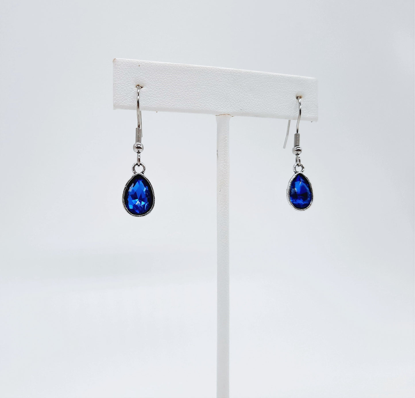 Gemstone Teardrop Dangle Earrings