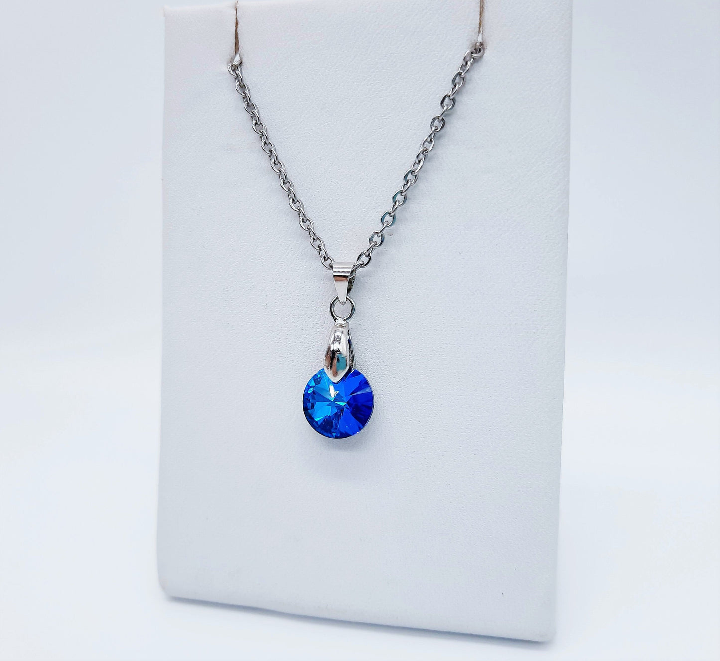 Bermuda Blue Rhinestone Necklace