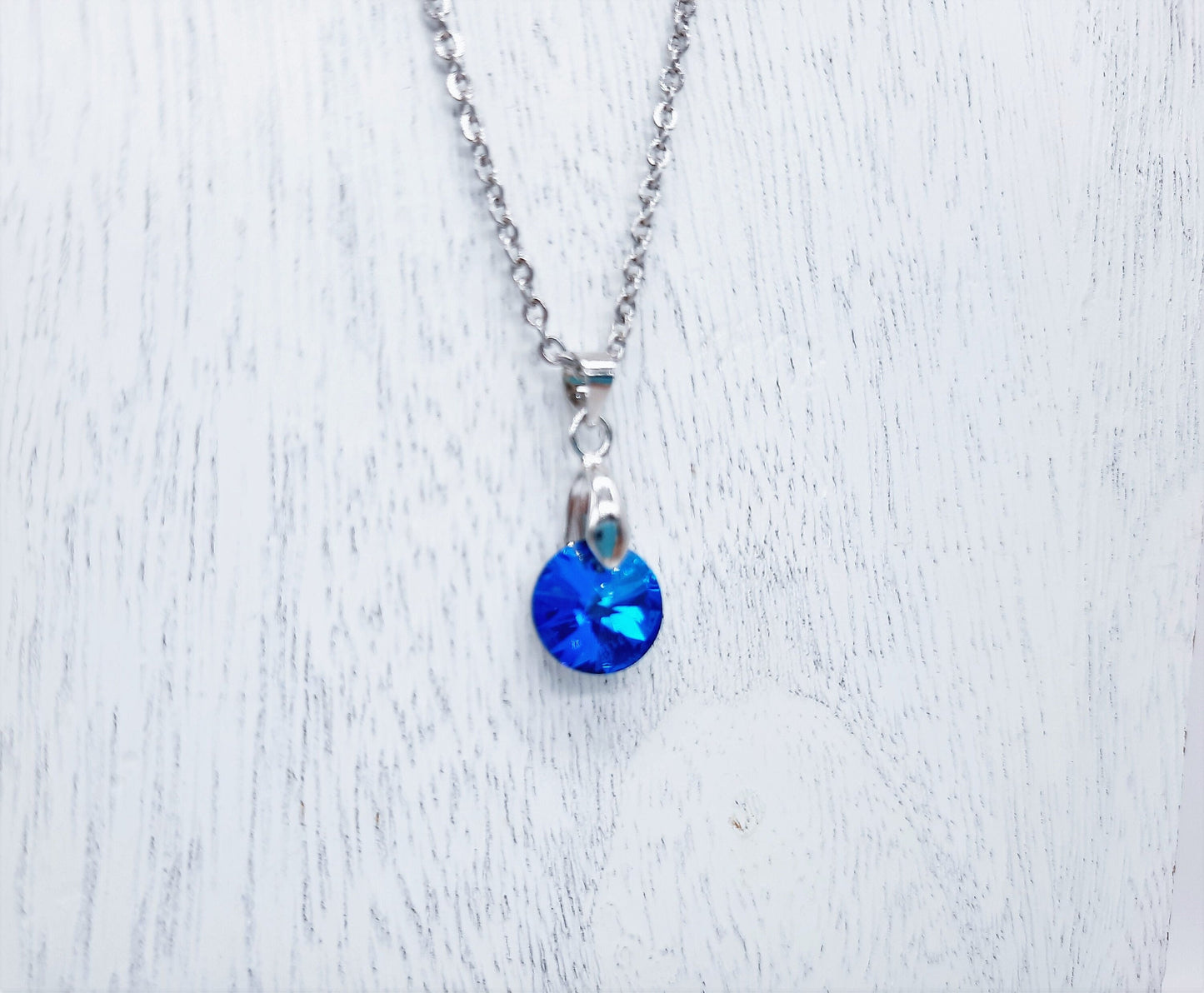 Bermuda Blue Rhinestone Necklace