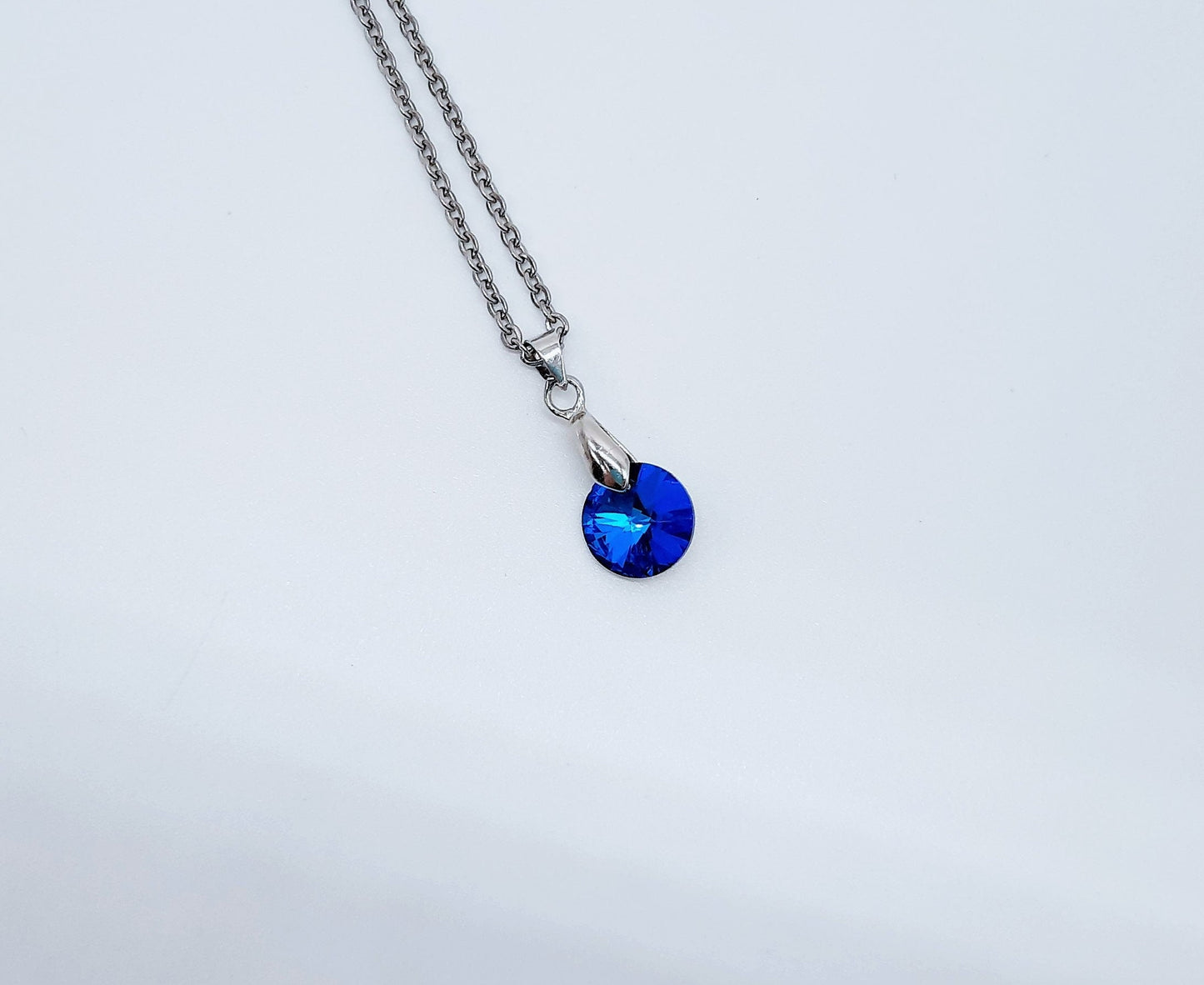 Bermuda Blue Rhinestone Necklace