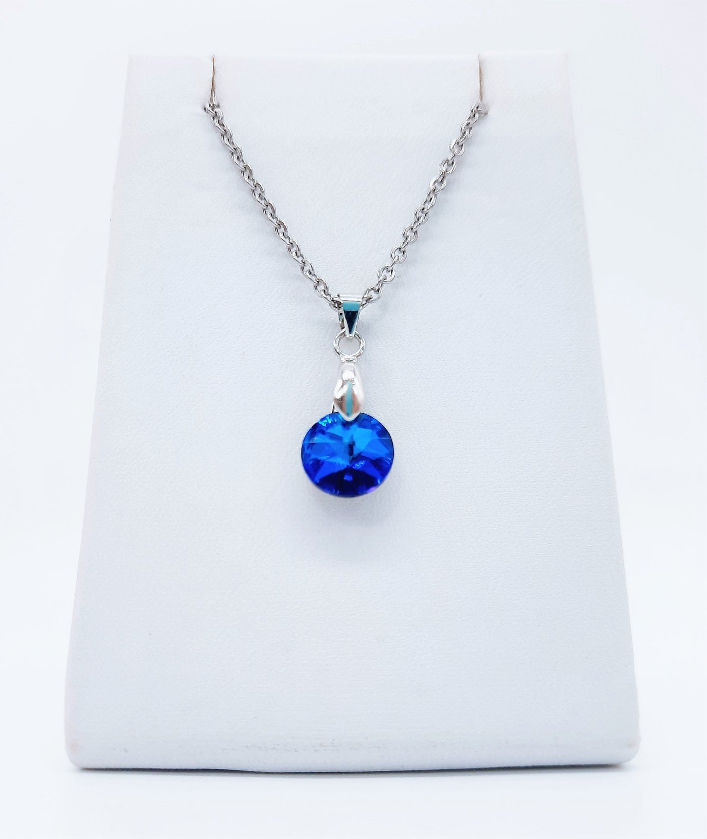 Bermuda Blue Rhinestone Necklace
