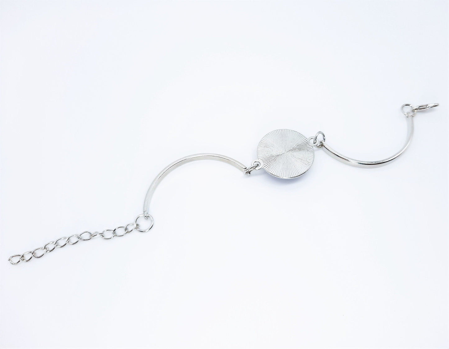 Purple Mandala Design - Adjustable Bangle Bracelet