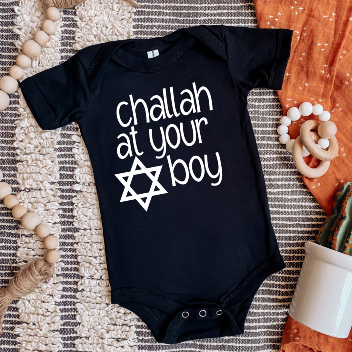 Challah at Your Boy Baby Bodysuit