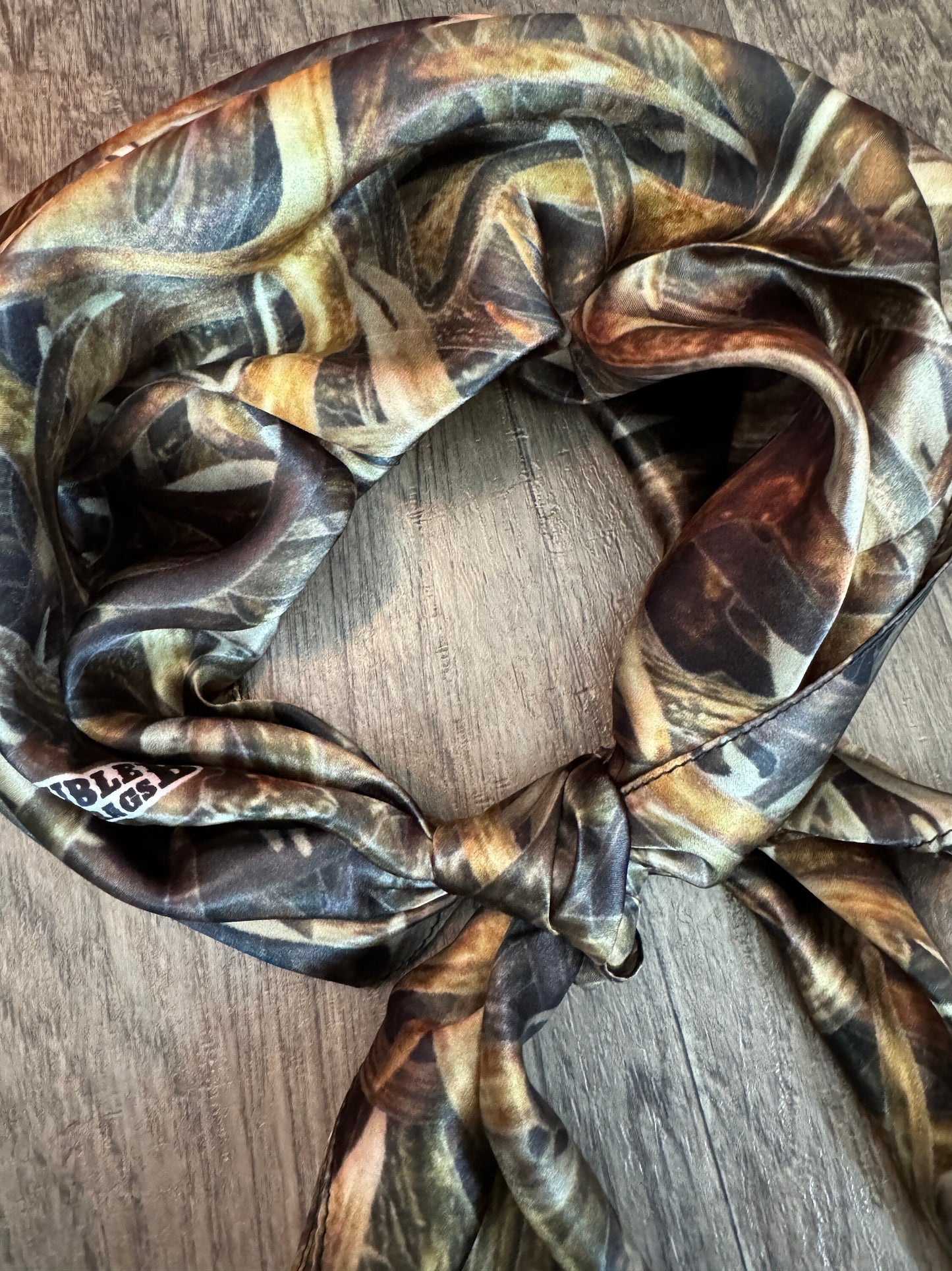 Wild Rag 100% SILK 834 Deer Antler Camo Camouflage Cowboy Western Neck Scarf Bandanna by Double B Wild Rags