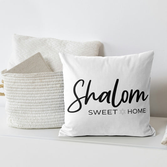 Shalom Sweet Home Throw Pillow
