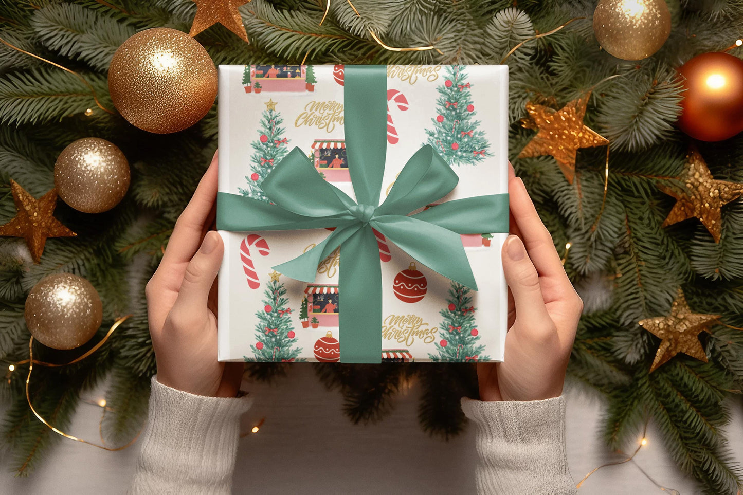 Christmas Shop Wrapping Paper