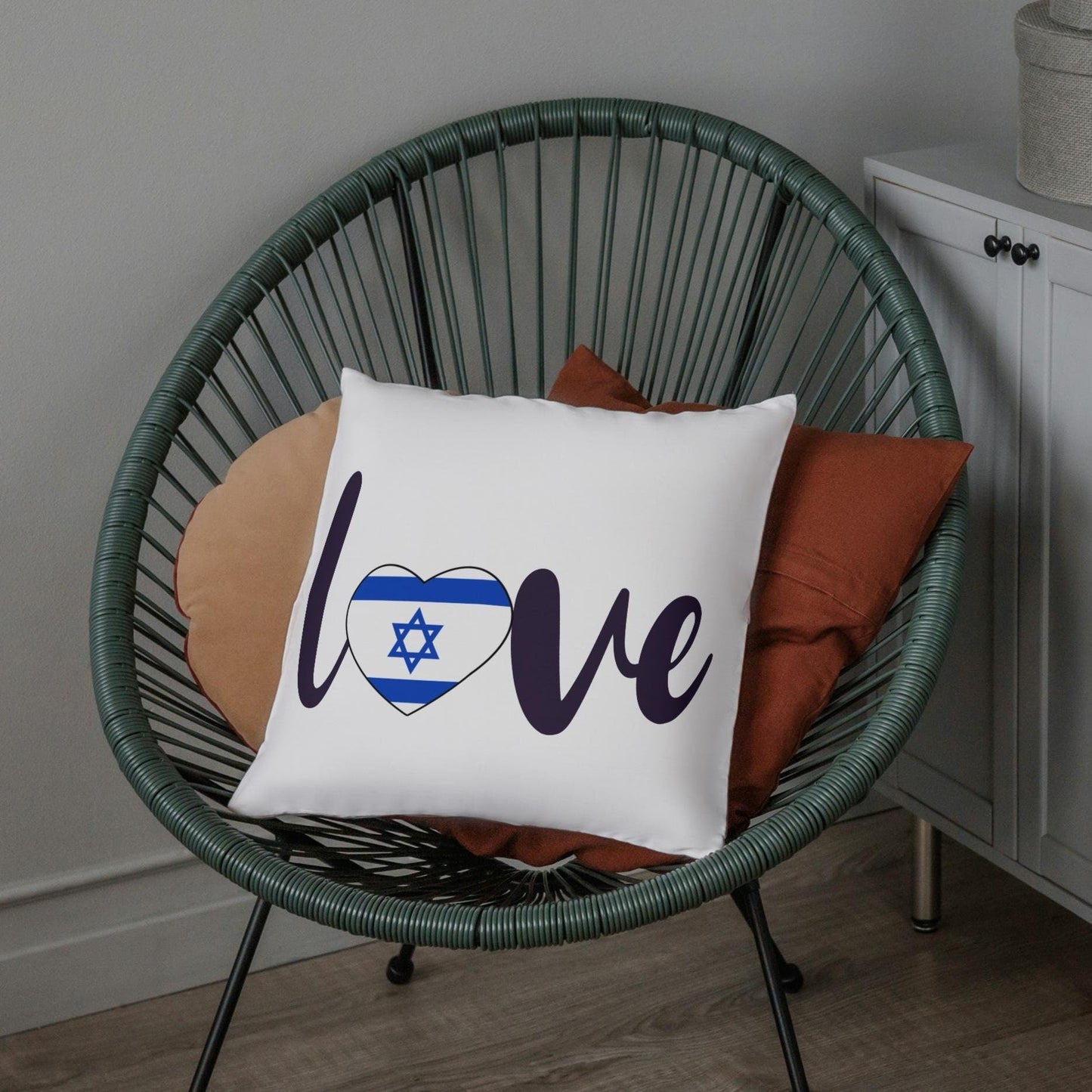 Love Israel Throw Pillow