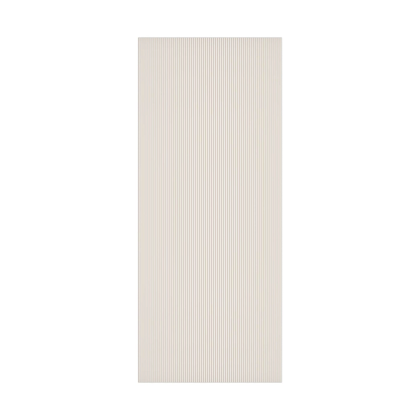 Beige Neutral Striped Holiday Wrapping Paper