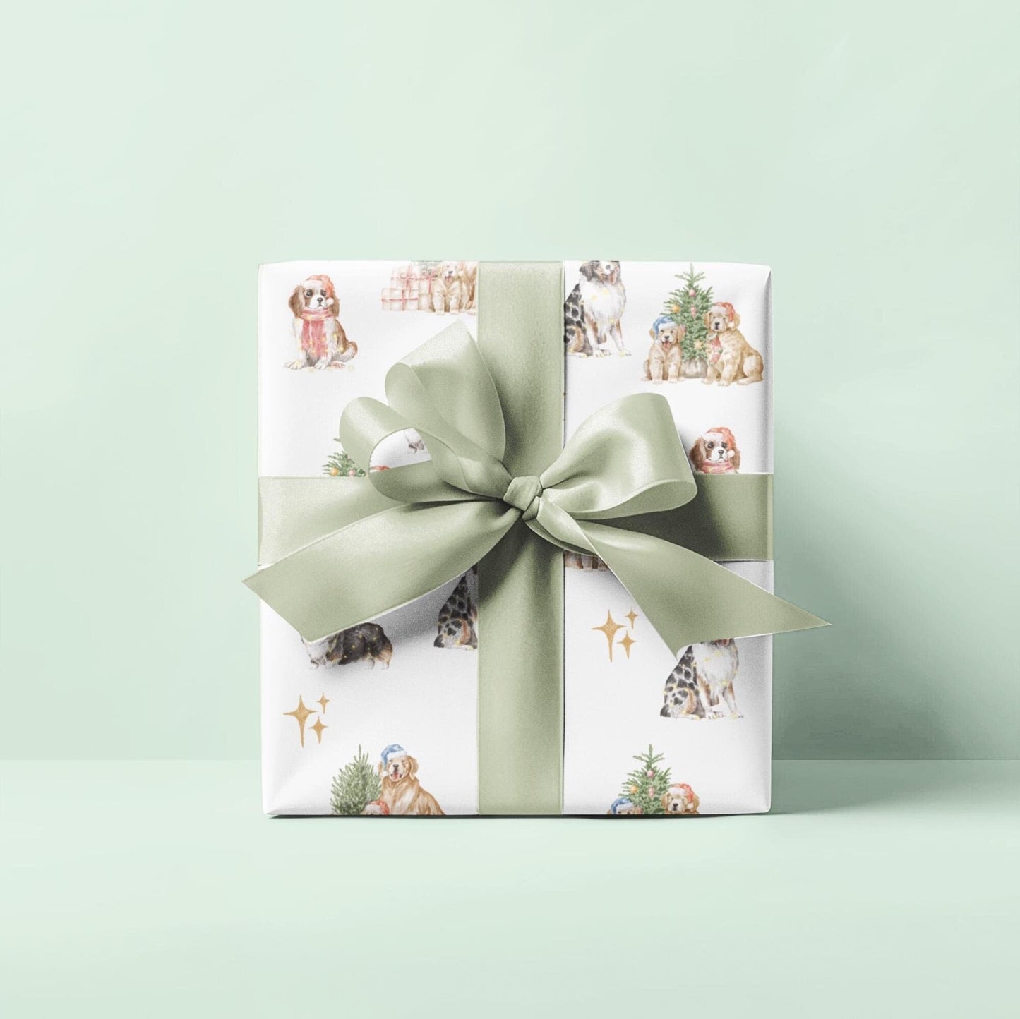 Christmas Dogs Wrapping Paper