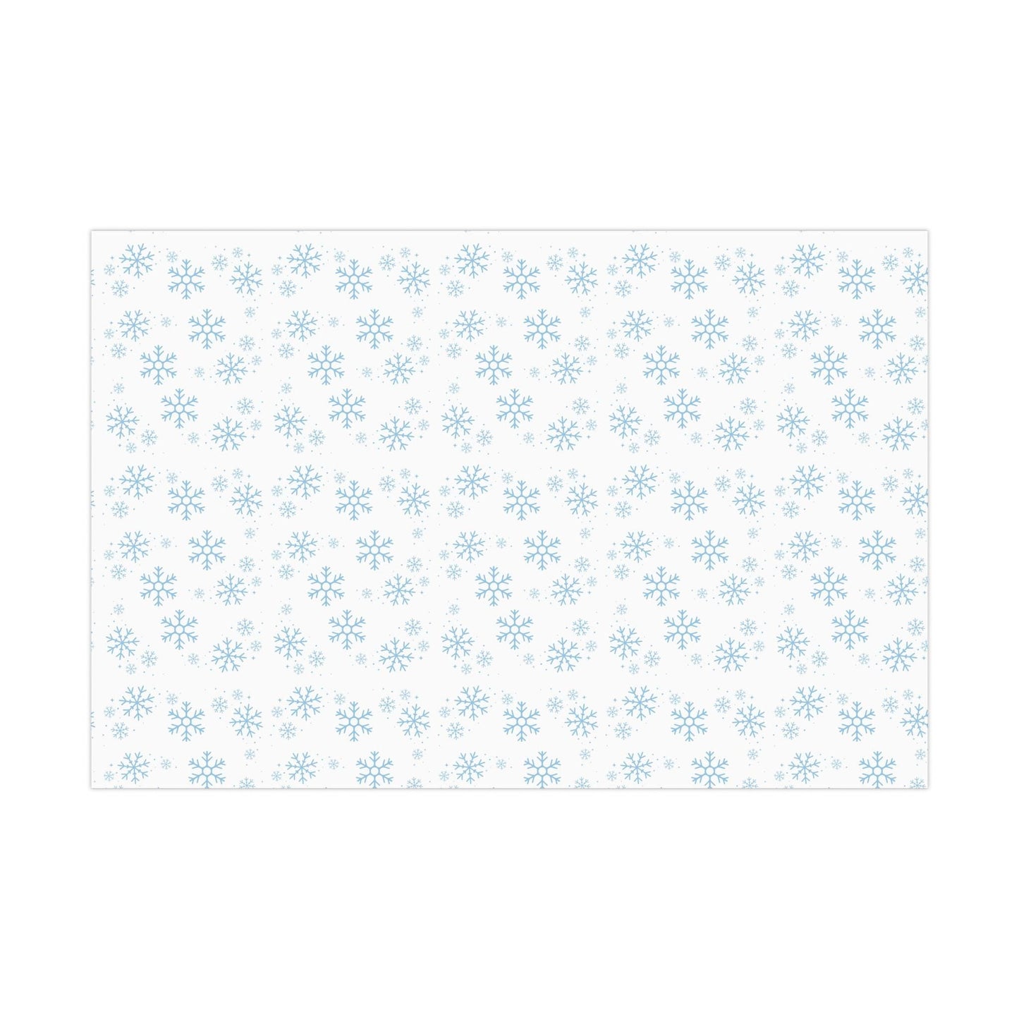 Blue Snowflake Wrapping Paper