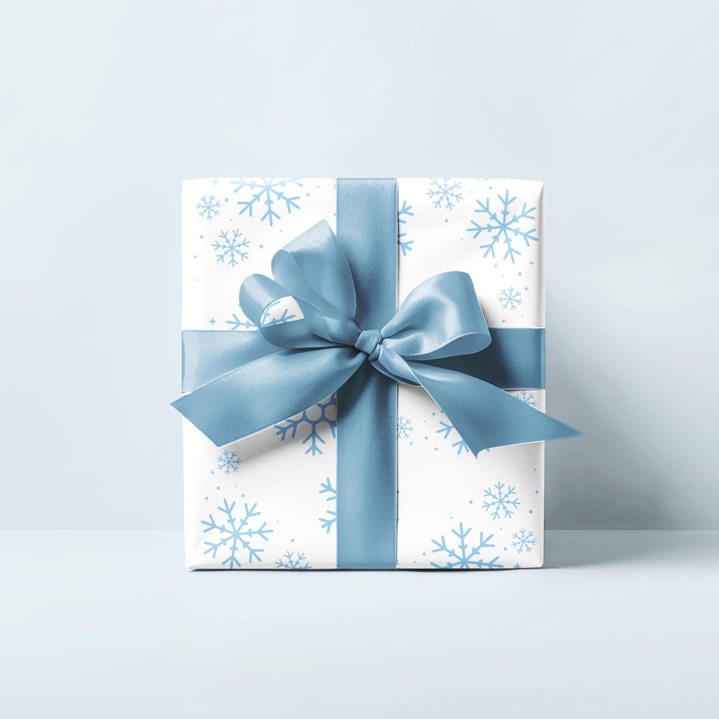 Blue Snowflake Wrapping Paper