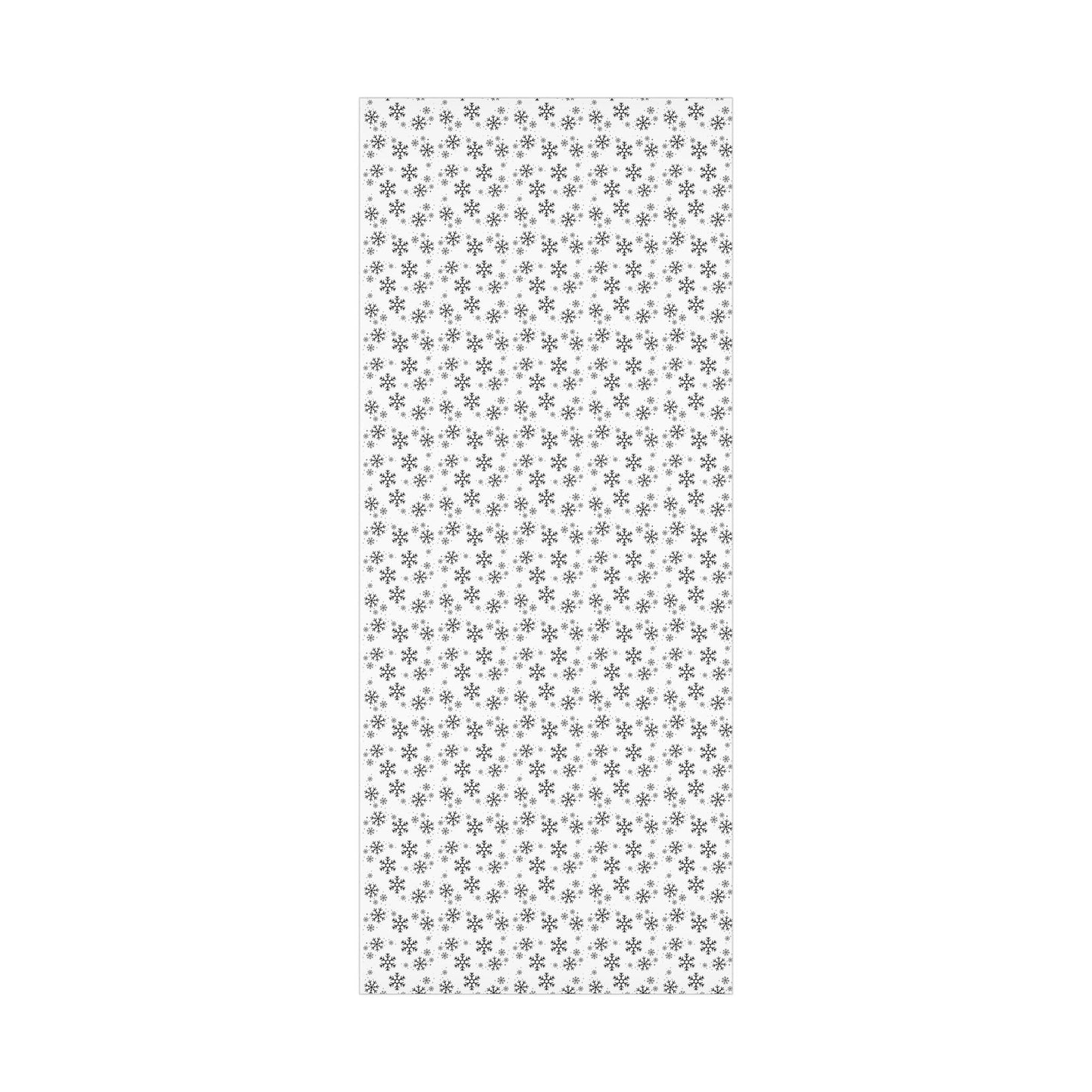 Black Snowflakes Wrapping Paper