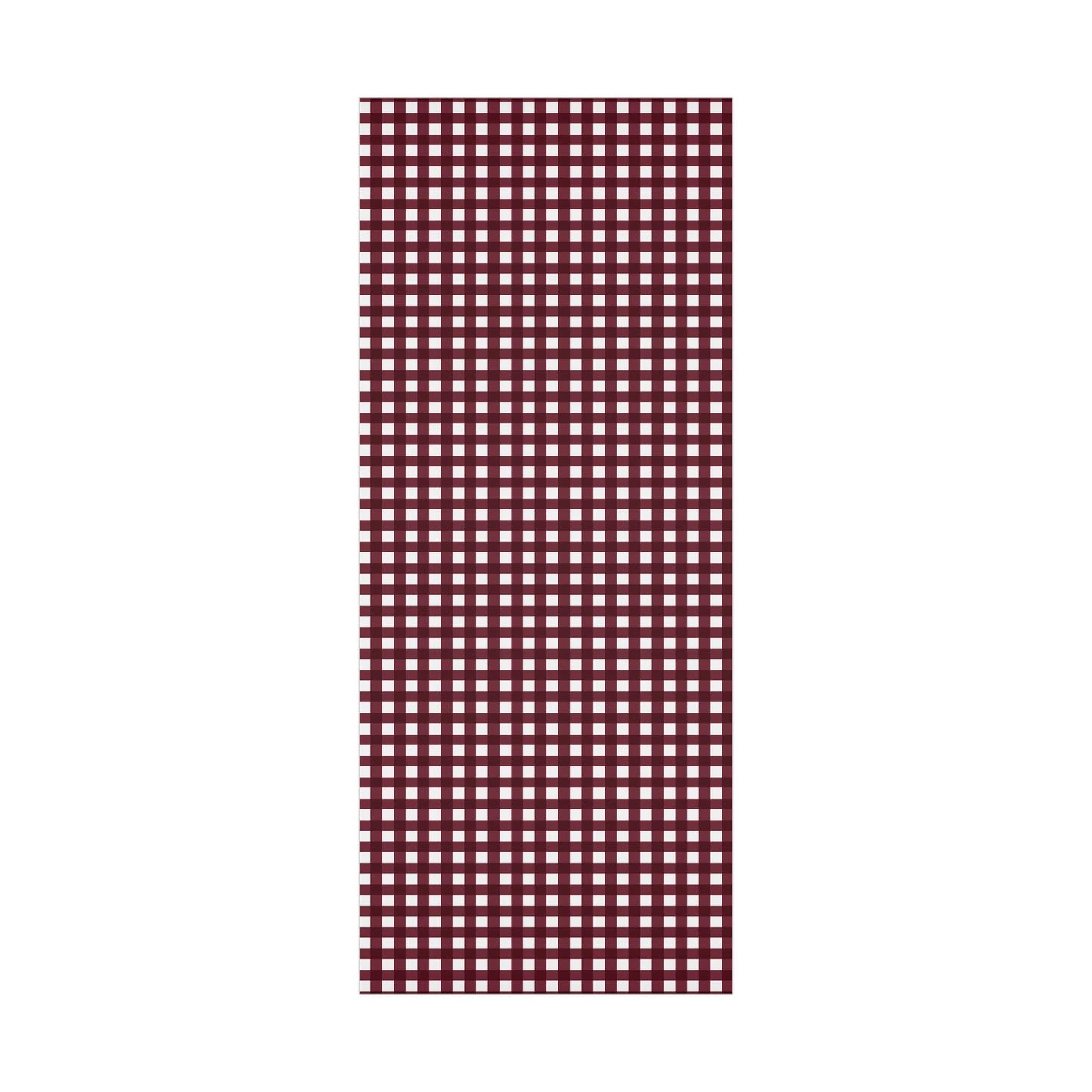 Burgundy Gingham Gift Wrap