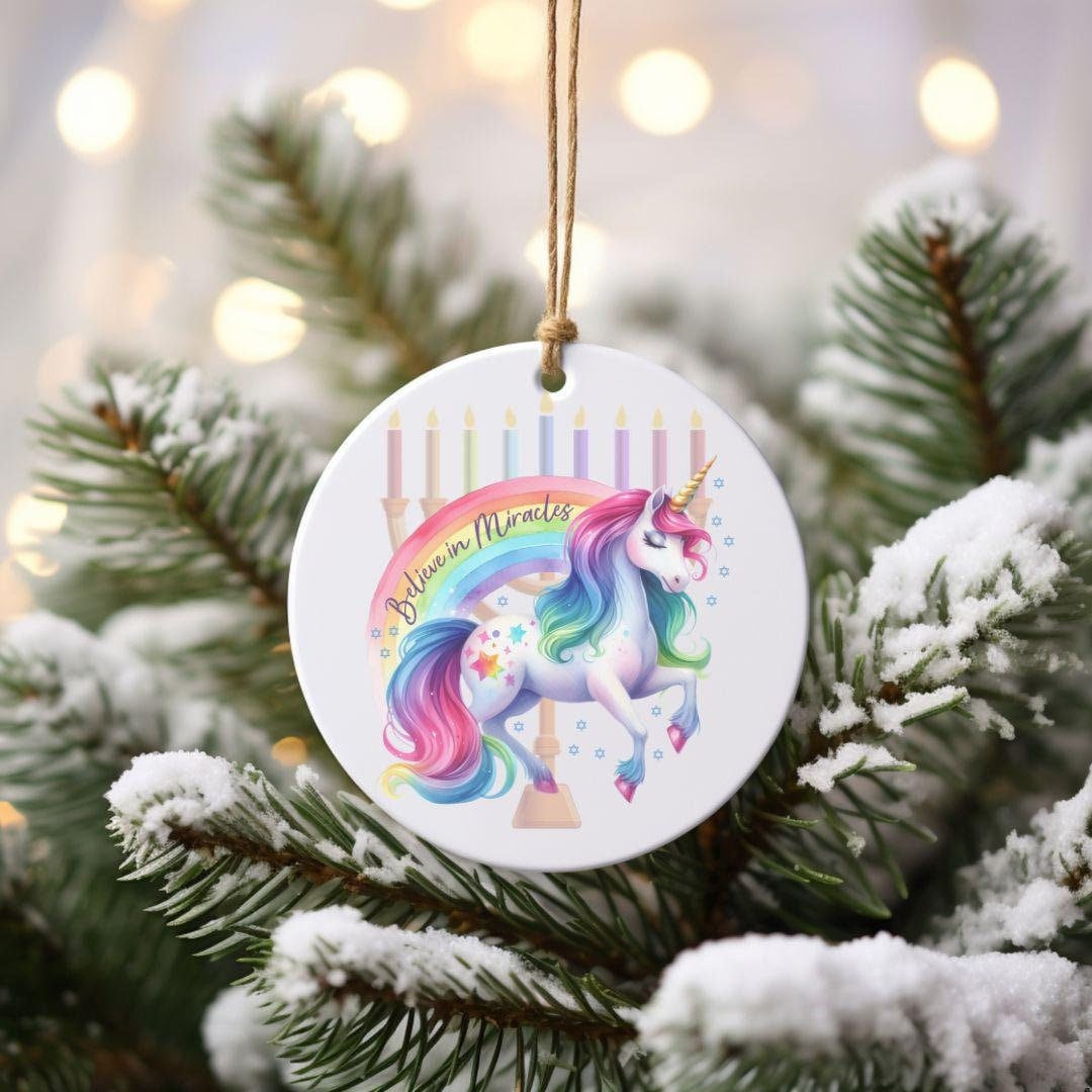 Believe in Miracles Holiday Ornament